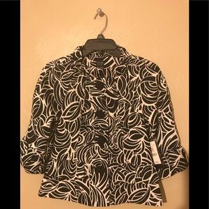 Nicole by Nicole Miller lovely black/white blazer